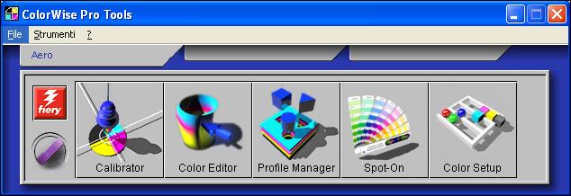 FUNZIONI DI COLOR SETUP 29 Uso di Color Setup Utilizzare la seguente procedura per avviare Color Setup.
