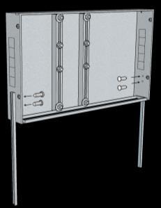 O F I N I T U R A 02 STAFFE ALTE 02 STAFFE BASSE 04 PASSANTI DI CHIUSURA - 04 BULLONI TE M8X12-04 DADI M8 04 RONDELLE 8X16-08 INSERTI ACCIAIO 6MA - 08 VITI M6X15 DOPPIA COPPIA DI STAFFE 2 ALTE E 2