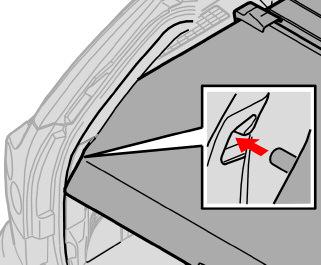 Se si spegne il quadro e un utenza che consuma più di 0,1 A è collegata alla presa elettrica, il display visualizza un messaggio di avvertimento.