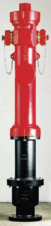 art.07 FBA IDRANTE SOPRASUOLO FBA pillar hydrant Tipo normale a colonna semplice. Colonna esterna da 900 mm. Fino a 8 attacchi di uscita per il DN 150.