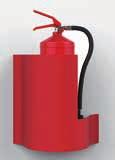 44/a PORTA ESTINTORE A PARETE Fire extinguisher cabinet Cover porta esintore a parete in Polipropilene, stampaggio ad inienzione, faciele intuitivo il fissaggio, adatto ad