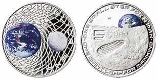 Per esempio gli Stati Uniti, nel 1969, non fecero battere alcuna moneta per celebrare l allunaggio dell Apollo 11.