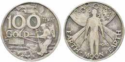 Anche la Rizzoli non si lasciò scappare l occasione e, sempre per ricordare l impresa degli astronauti americani, emise una medaglia in rame (11,9 g, 35 mm).