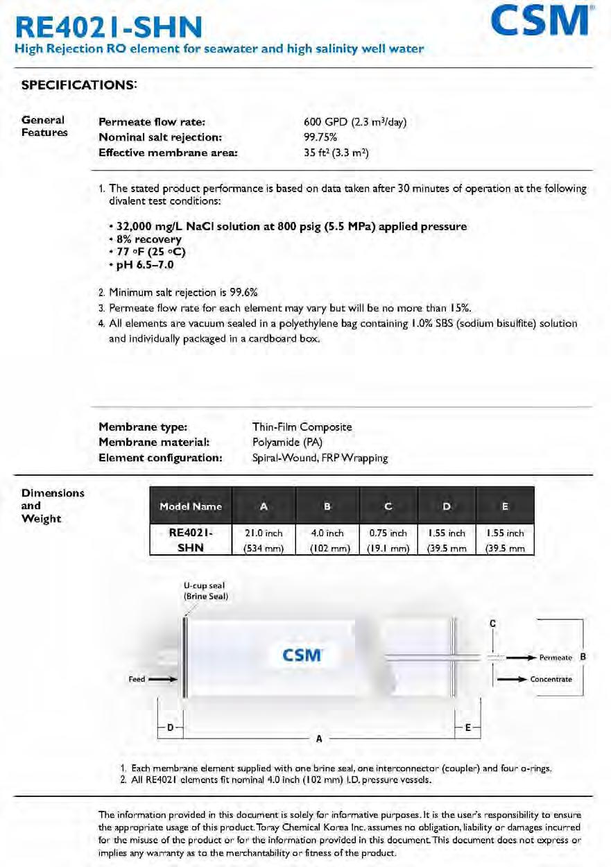 Membrane CSM 4 Cod.