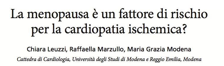 La menopausa non può essere considerata una malattia ma è una fase fisiologica della vita della donna