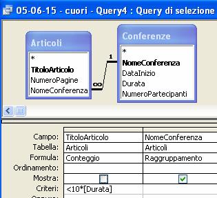 NB: una soluzione del tutto equivalente per la query 4 è: Esercizio 2 1) dovendo essere visualizzati contemporaneamente 10 milioni di colori, è