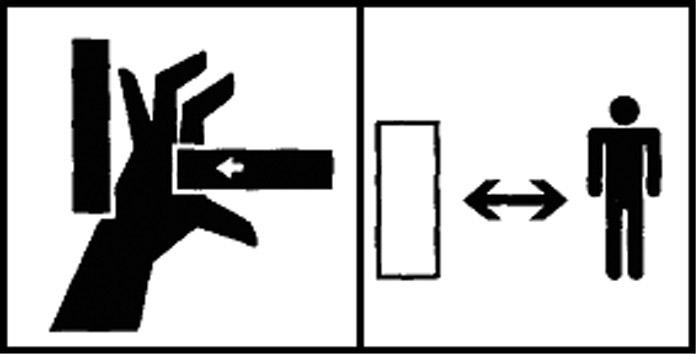 6 Pericolo di schiacciamento. Tenersi a debita distanza. 9998.02.