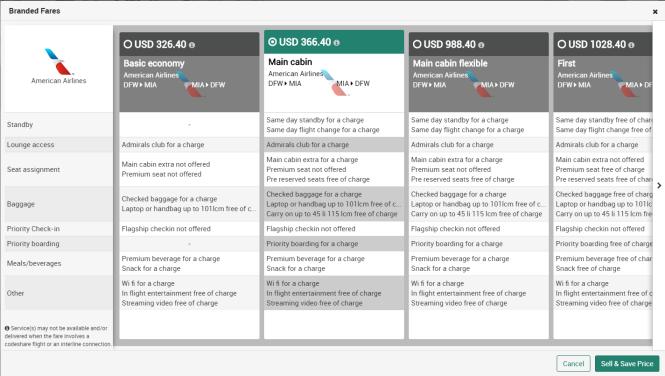 Modificare i tipi di passeggero per controllare le relative regole. Visualizzare tutte le regole tariffarie cliccando sul link in verde sulla destra della schermata.