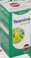 L-teanina 200 mg 400 mg 15,00 9 2 2 2 9 8 4 2 3 Teanina gocce 15 ml Modalità d'uso: 25 gocce in poca acqua, 1 o 2 volte al giorno preferibilmente lontano dai pasti.