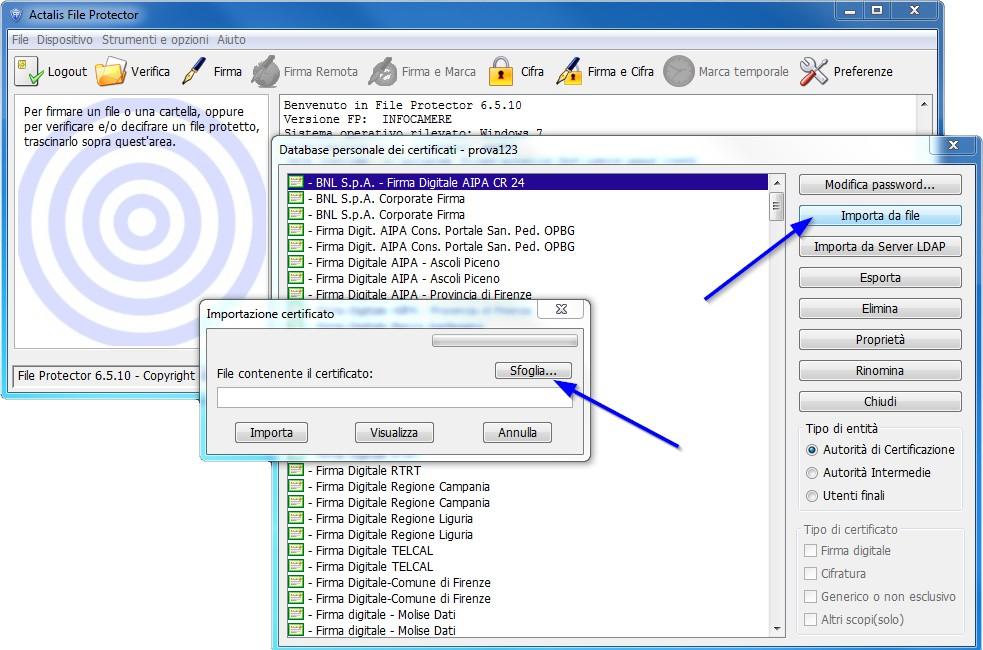 4. nella seguente finestra Apertura file selezionare il file Cciaa_BS.