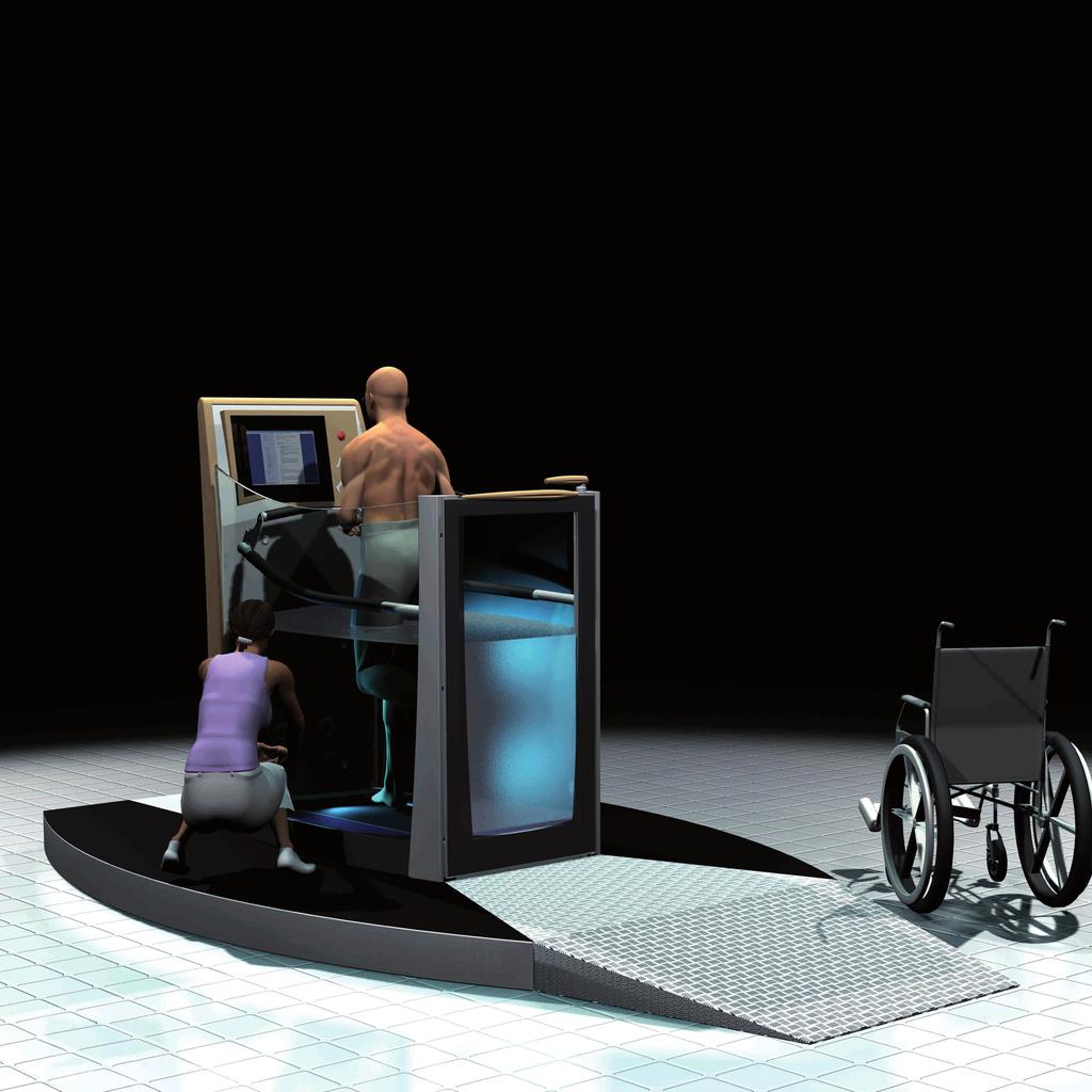 lifestyle rehab 002 Sistema Treadmill in acqua, altamente innovativo con tecnologia di ultima generazione, per garantire la massima efficienza di allenamento.