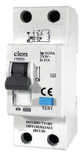 Resistenza al calore anomalo: fino a 960 C (Glow Wire Test IEC 60695-2-11). Grado di protezione: IP20. INTERRUTTORI DIFFERENZIALI Tensione nominale: 1P+N /2P - 230V ~ 50/60 Hz.