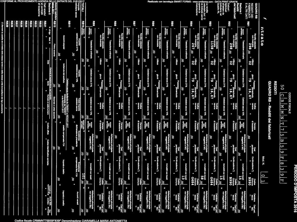 PRD D MPSTA 016 017 a FSCH CDC FSCAL RDDT QUADR RB Rddt d fabbrcat Md.N. 0 1 QUADR RB RDDT D FABBRCAT ALTR DAT Sn Rddt d fabbrcat.