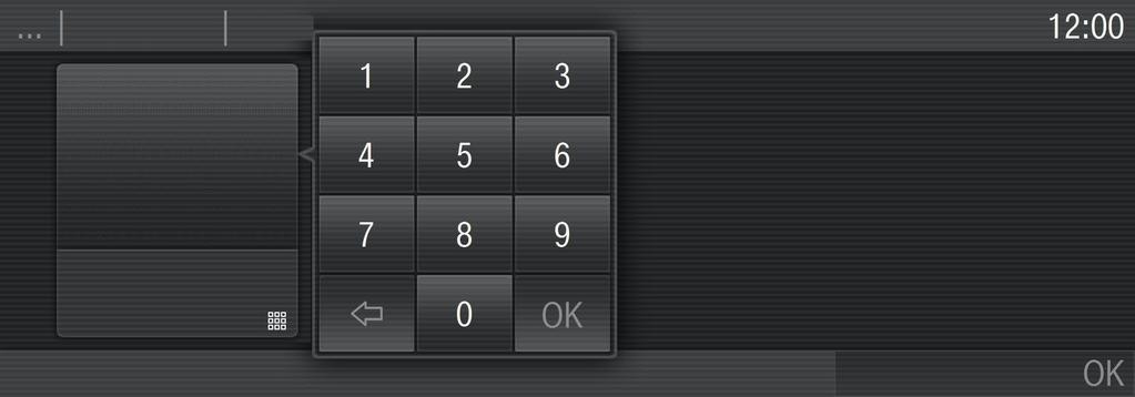 Dispositivi di comando Immettere cifre È possibile inserire delle cifre con il rullo numerico o attraverso il tastierino numerico.