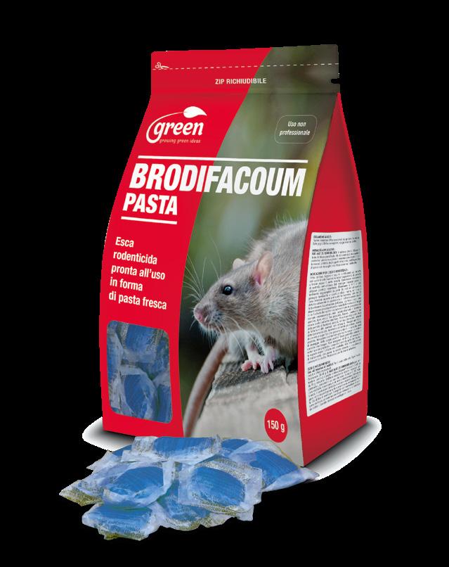 BRODIFACOUM BLOCK Esca rodenticida pronta all uso in forma di blocco paraffinato BRODIFACOUM BLOCK è un esca rodenticida pronta all uso a base di una sostanza attiva anticoagulante, nota come