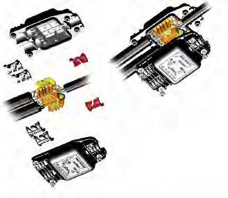 5697/5 Dispositivo di giunzione con ancoraggio del cavo IP68 Junction device with cord anchorage IP68 3 Uscite Connessione