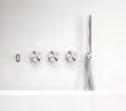 hot and cold spout and hydroprogressive handshower 3 Acciacio inox aisi 3 / Aisi 3 stainless steel