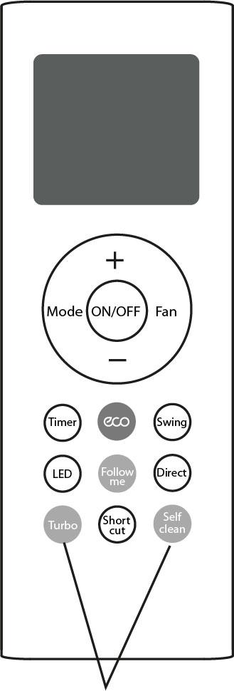 Uso delle funzioni avanzate Funzione ECO NOTA: questa funzione è disponibile solo in modo COOL (raffreddamento). La funzione ECO attiva la modalità di risparmio energetico.