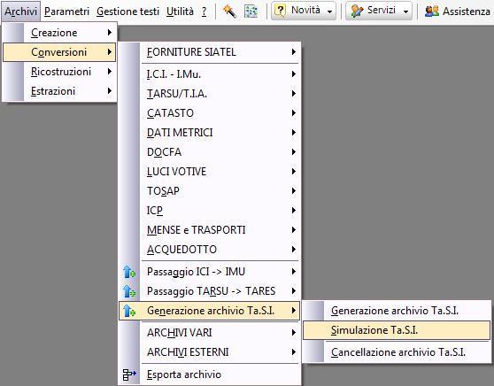 Simulazione TA.S.I. Il primo passo da compiere per la gestione del nuovo tributo Ta.S.I. è sicuramente la SIMULAZIONE per la scelta dell aliquota da applicare.