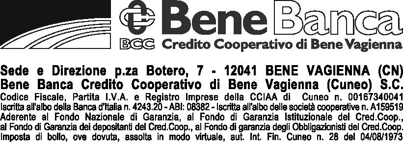 FOGLIO INFORMATIVO relativo a: INFORMAZIONI SULLA BANCA