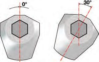 Ø 4,1 e 5,0 mm 50070701 base Ø,6 circa - inclinato di 15 - per impianti con collare h = 1-2 - mm 50070801 base Ø,6 circa - inclinato di 25