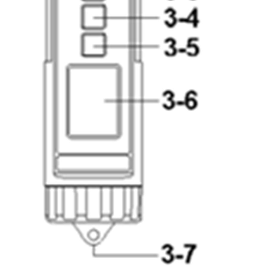 32-122 F 0,1 F ±1,5 F 4 Funzioni 3-1 Sonda 3-2 Sensore di temperatura e umidità 3-3 Tasto ( ) Power