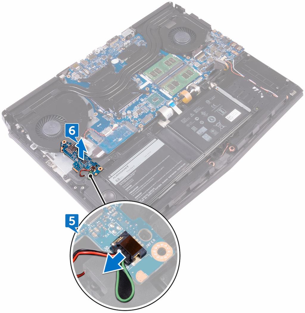 6 Estrarre la scheda di I/O dal