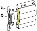 ACCESSORI SISTEMI DI FISSAGGIO Per fissare le stecche dell avvolgibile evitando spostamenti