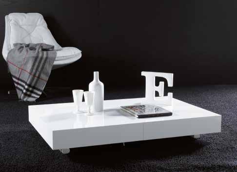Versione bianco lucido Tavolino trasformabile Art.