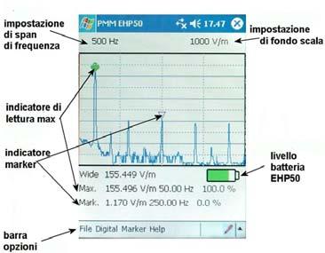 8.21 Uso del Pocket PC Accendere il Pocket PC premendo il tasto in alto a destra e l EHP-50B/C con il tasto rosso sul