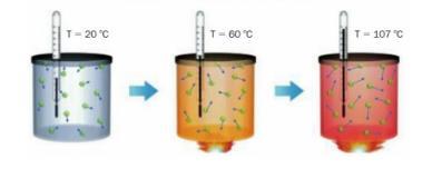 La temperatura La temperatura di una sostanza è una grandezza fisica scalare che da una misura dello stato di agitazione