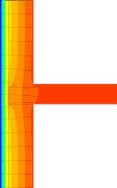 continuo solaio interpiano con isolamento Note Trasmittanza termica lineica di riferimento (φe) = 0,010 W/mK.