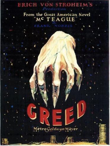 Greed (1924) dal romanzo McTeague: A Story of San Francisco, di Frank Norris adattamento nel segno dell eccesso durata: 240