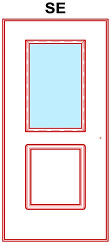 RIVESTIMENTI MDF LACCATO PER PORTE VETRATE (10 mm) E' consentita l'installazione interna al riparo dagli agenti atmosferici PANTOGRAFATO Cornice esterna Misura minima della porta per realizzazione