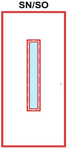 LISCIO Cornice interna Cornice esterna Misura minima