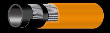 GAS / gasses GPL LL/20 ARANCIO Tubo per mandata di GPL a norma ISO 3821 Sottostrato: gomma speciale sintetica di colore nero Rinforzo: tessile ad alta resistenza Copertura: gomma speciale sintetica