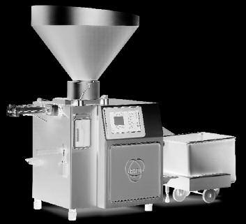This machine ensures high filling precision in terms of quality and control of the portion weight.