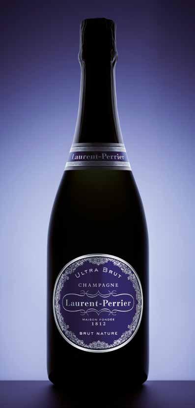 Laurent-Perrier Ultra Brut Brut Nature Precursore della categoria Brut Nature, l Ultra Brut è un vino privo di zucchero aggiunto; esprime uno champagne allo stato puro detto in origine «Grand Vin