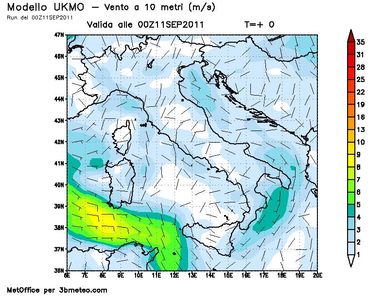 Un veloce fronte freddo è atteso per domenica