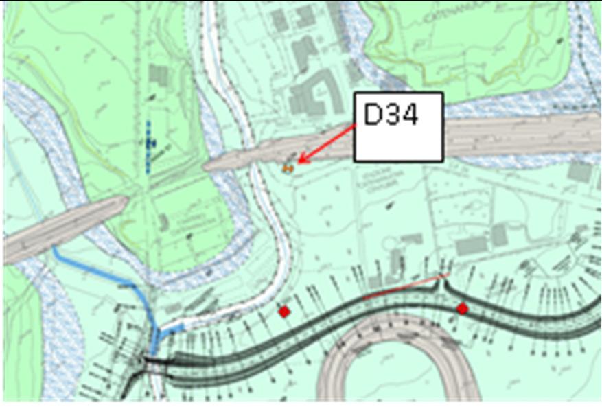 piezometro D34 e punto di misura ASO1 