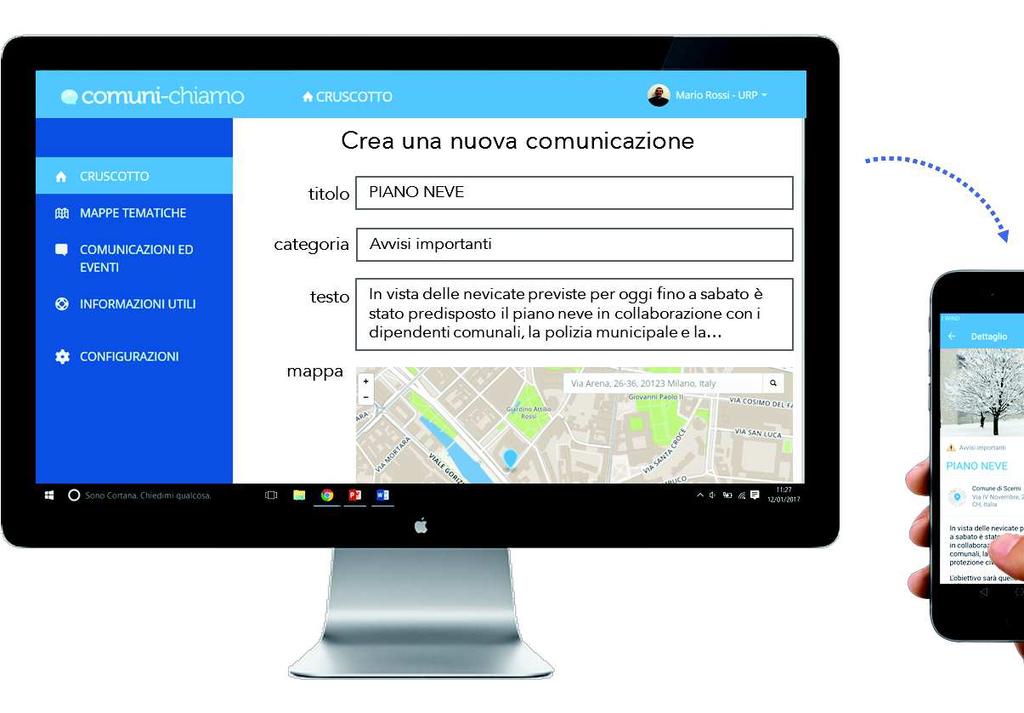 COMUNI-CHIAMO APP Comuni-Chiamo App è lo strumento che permette ai Comuni di comunicare direttamente con i propri cittadini e turisti.