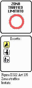 circolazione di pedoni -nel pannello integrativo possono essere indicate particolari limitazioni, deroghe ed eccezioni (disabili, polizia, carico e scarico