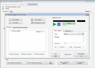 Attraverso il software di programmazione delle centrali, è possibile salvare messaggi (tramite
