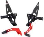 848 / 1098 / 1198 TIPO SP / SP TYPE Versione / version - PEDALI SNODATI - PARATACCHI IN CARBONIO - FOLDING PEGS - CARBON FIBER HEEL GUARDS