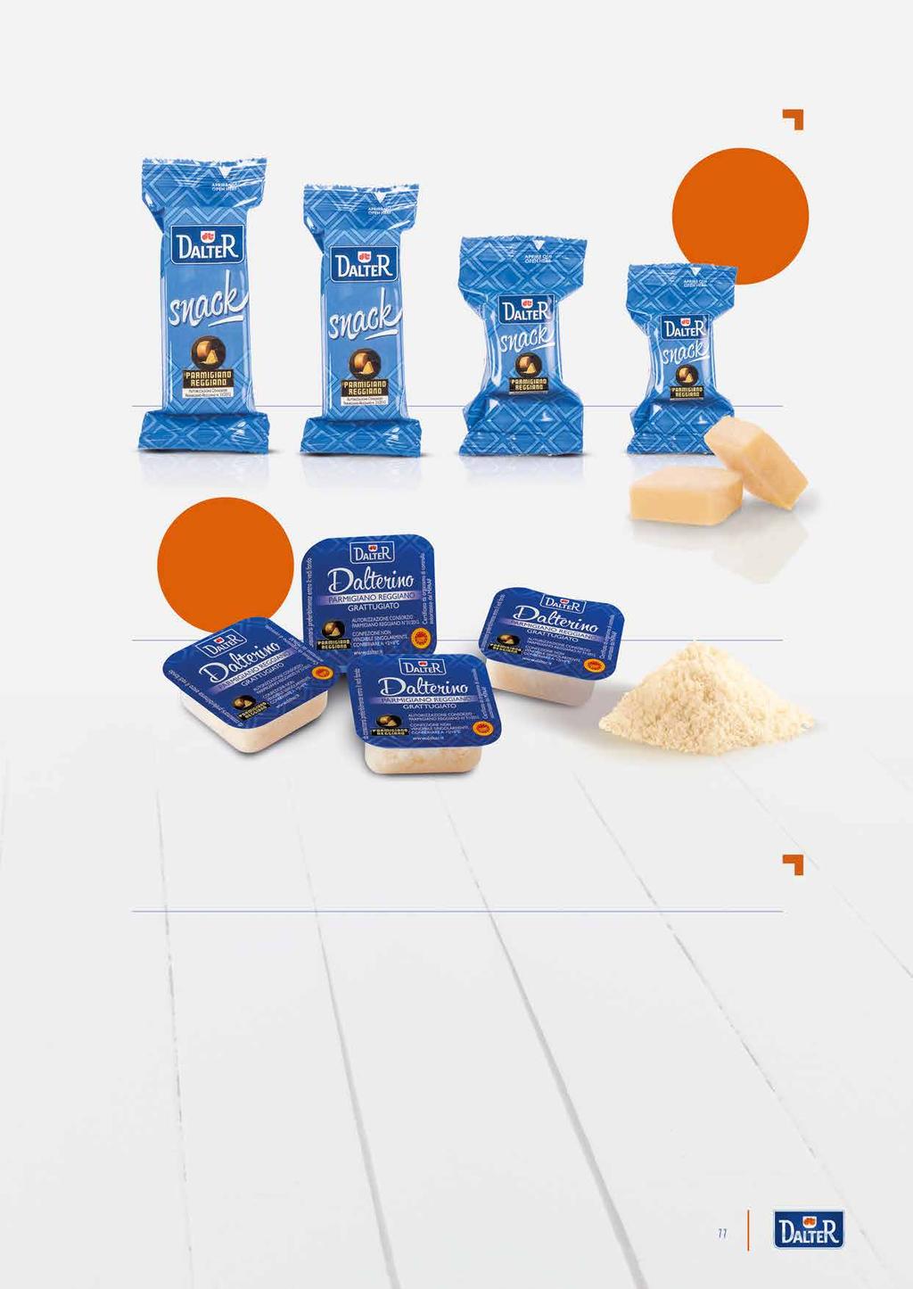 Snack monoporzione Snack in monoportion Vaschette monodose Single serving tubs Perché scegliere Dalter? Why choose Dalter?