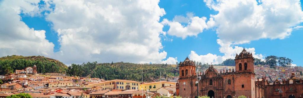 9 giorno: Cusco Il mattino inizia con la visita al mercato di San Pedro e prosegue, a piedi, attraverso la splendida città di Cusco che fu capitale dell Impero Inca (XV secolo).