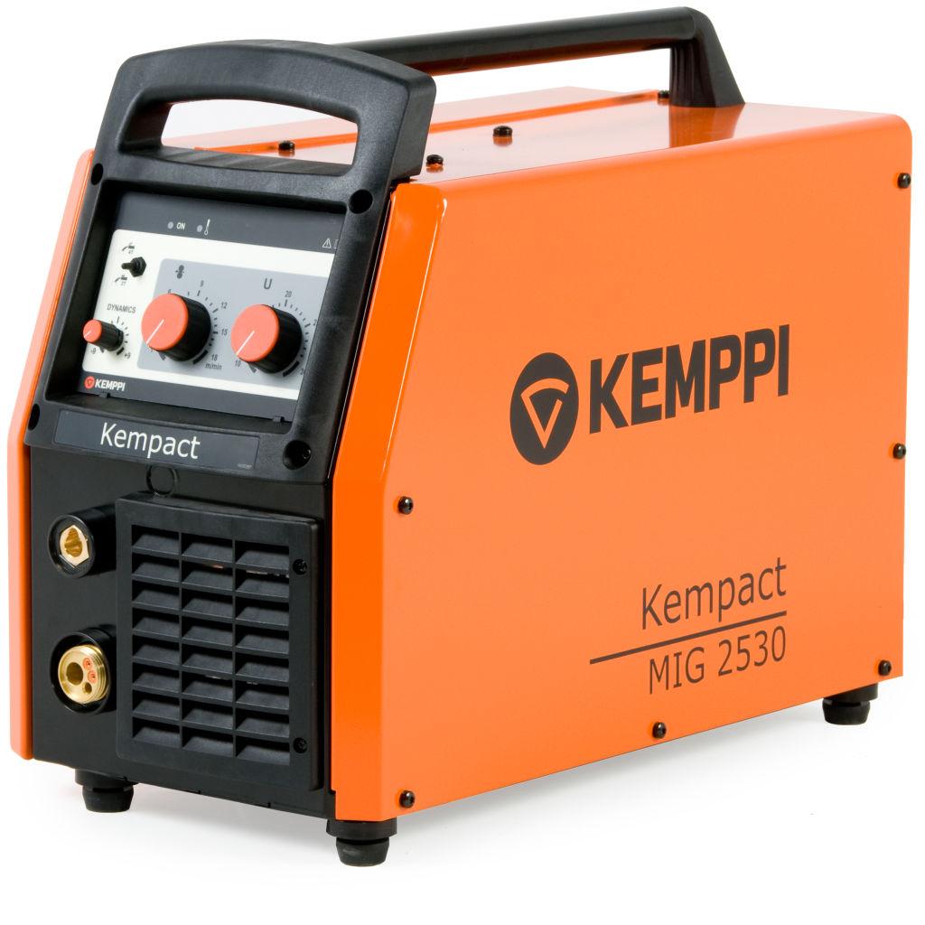 OPZIONI DEL PRODOTTO Kempact MIG 2530 Saldatura Kemppi K5 MIG con controlli separati per tensione e velocità di alimentazione del filo.