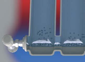 impianto, ad esempio nelle zone più alte dei radiatori.