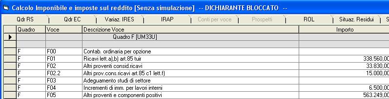 del dichiarante attivo e salvare il quadro. 3.