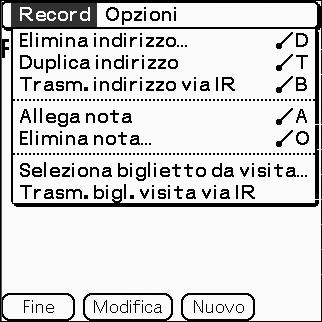 3 Toccare ogni voce, quindi immettere i relativi dettagli. Suggerimento È possibile spostarsi all interno della schermata toccando v / V nella parte inferiore destra o ruotando la rotellina Jog Dial.